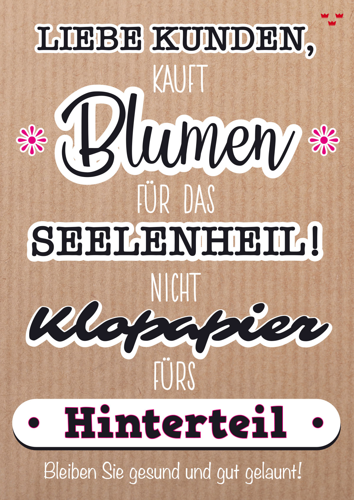 BGM Koeln Plakat Klopapier 