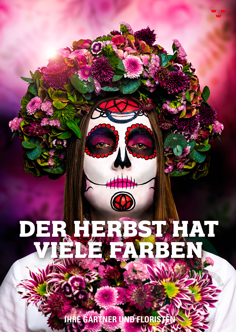 plakat der herbst hat viele farben