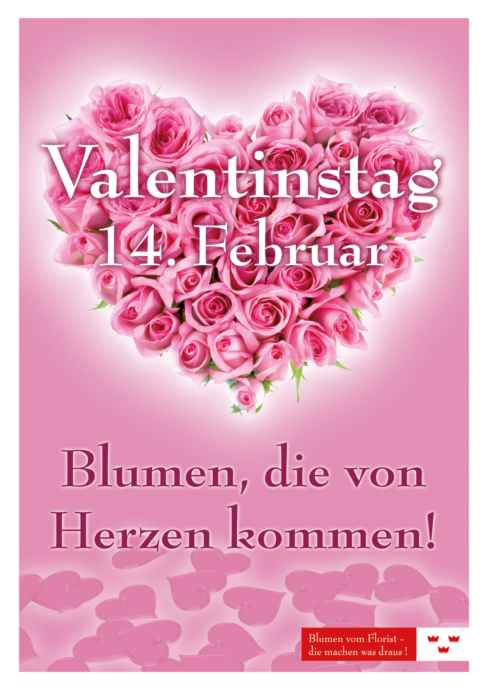 valentinstag herz plakat